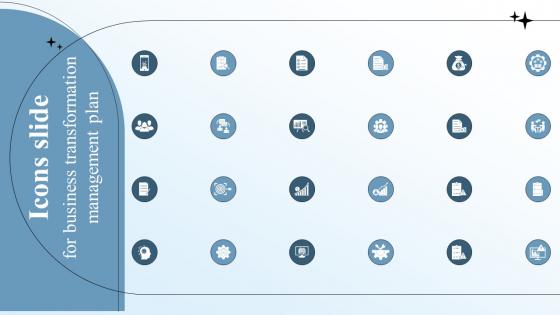 Icons Slide For Business Transformation Management Plan Ppt Powerpoint Presentation File Layouts