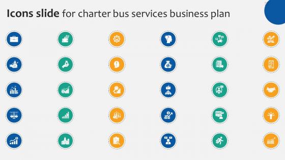 Icons Slide For Charter Bus Services Business Plan Ppt Template BP SS V