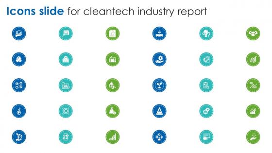 Icons Slide For Cleantech Industry Report IR SS