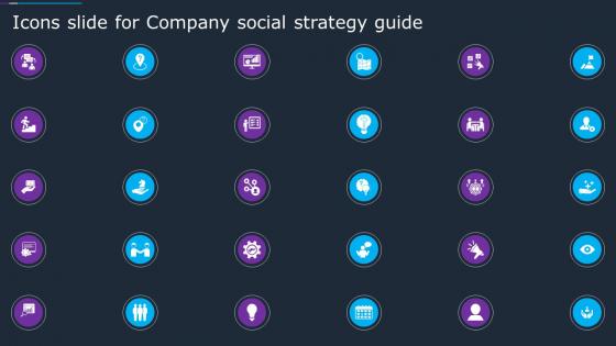 Icons Slide For Company Social Strategy Guide Ppt Show Example Introduction