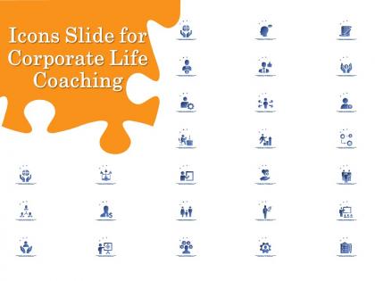 Icons slide for corporate life coaching ppt powerpoint presentation visual aids outline