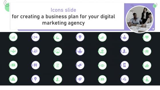 Icons Slide For Creating A Business Plan For Your Digital Marketing Agency BP SS