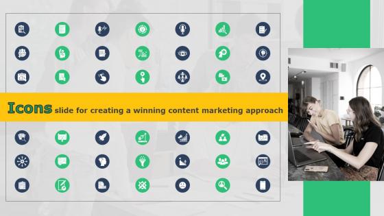 Icons Slide For Creating A Winning Content Marketing Approach MKT SS V
