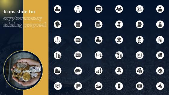 Icons Slide For Cryptocurrency Mining Proposal Ppt Powerpoint Presentation Professional Samples