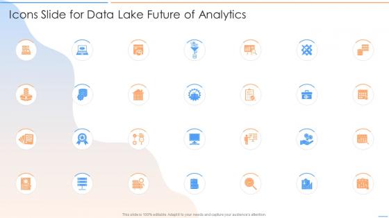 Icons Slide For Data Lake Future Of Analytics Ppt Demonstration