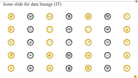 Icons Slide For Data Lineage It Ppt Powerpoint Presentation Layouts Diagrams