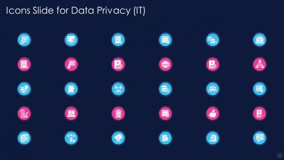 Icons Slide For Data Privacy It Ppt Slides Professional