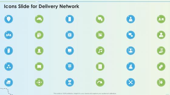 Icons Slide For Delivery Network Ppt Slides Example Introduction