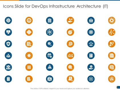 Icons slide for devops infrastructure architecture it ppt powerpoint presentation file gallery