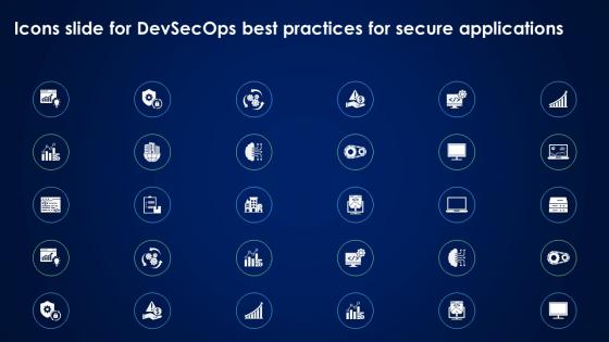 Icons Slide For Devsecops Best Practices For Secure Applications