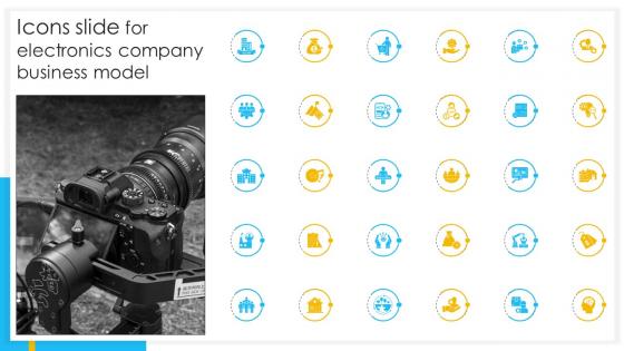 Icons Slide For Electronics Company Business Model BMC SS V
