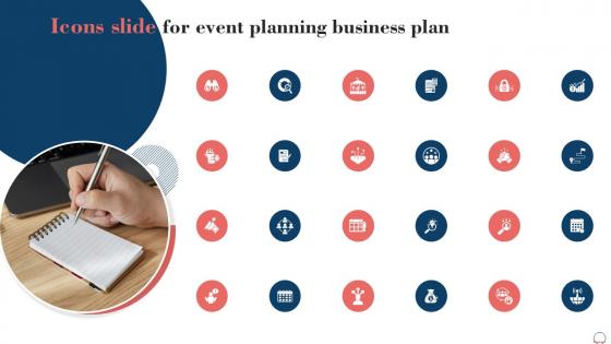Icons Slide For Event Planning Business Plan BP SS