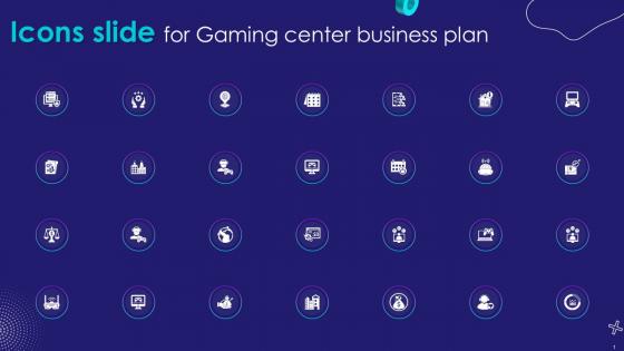 Icons Slide For Gaming Center Business Plan Gaming Center Ppt Slides BP SS