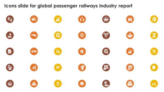 Icons Slide For Global Passenger Railways Industry Report IR SS
