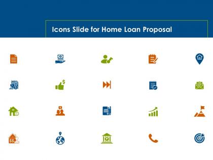 Icons slide for home loan proposal ppt powerpoint presentation layouts templates