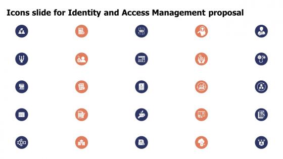 Icons Slide For Identity And Access Management Proposal