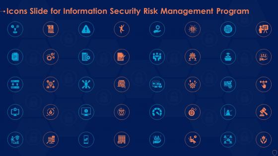 Icons slide for information security risk management program ppt pictures layout ideas