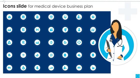 Icons Slide For Medical Device Business Plan Ppt Example