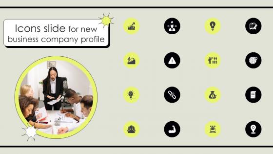 Icons Slide For New Business Company Profile CP SS V