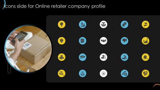 Icons Slide For Online Retailer Company Profile CP SS V