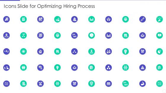 Icons Slide For Optimizing Hiring Process