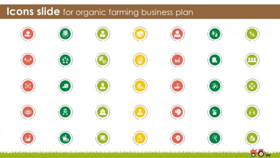 Icons Slide For Organic Farming Business Plan BP SS