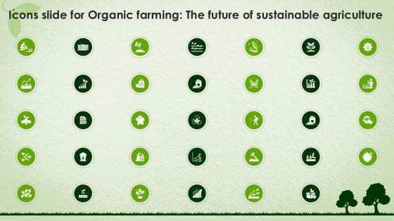 Icons Slide For Organic Farming The Future Of Sustainable Agriculture Ppt PowerPoint Agri SS