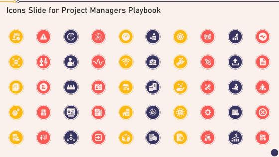 Icons Slide For Project Managers Playbook Ppt Slides Infographic Template