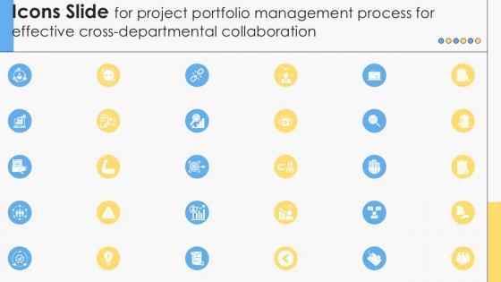 Icons Slide For Project Portfolio Management Process For Effective Cross Ppt Powerpoint PM SS