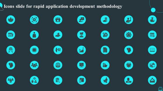 Icons Slide For Rapid Application Development Methodology