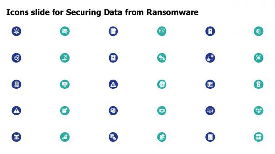 Icons Slide For Securing Data From Ransomware Ppt Presentation