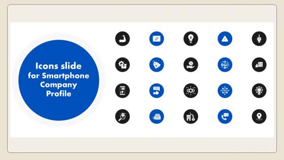 Icons Slide For Smartphone Company Profile CP SS V