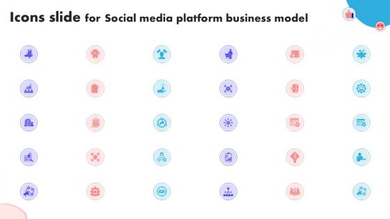 Icons Slide For Social Media Platform Business Model Ppt Example BMC SS V