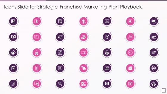 Icons Slide For Strategic Franchise Marketing Plan Playbook