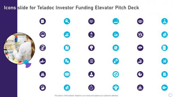 Icons Slide For Teladoc Investor Funding Elevator Pitch Deck