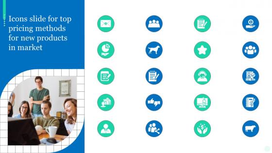 Icons Slide For Top Pricing Methods For New Products In Market