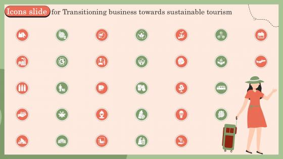 Icons Slide For Transitioning Business Towards Sustainable Tourism Ppt Template Sustainability SS