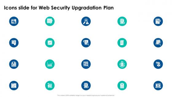 Icons Slide For Web Security Upgradation Plan