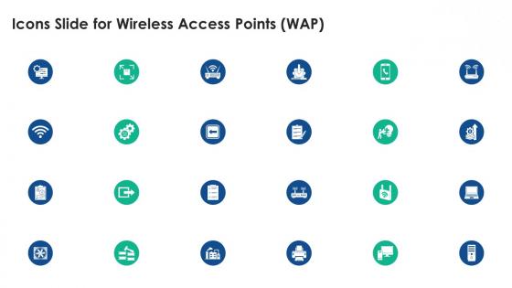 Icons Slide For Wireless Access Points WAP