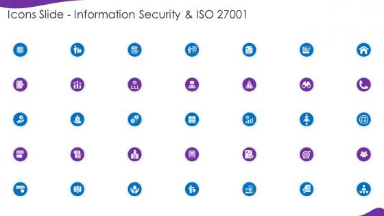 Icons Slide Information Security And Iso 27001
