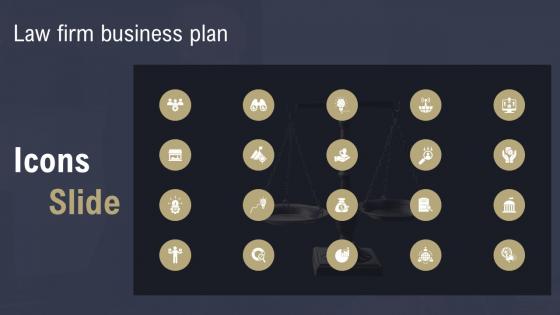 Icons Slide Law Firm Business Plan BP SS