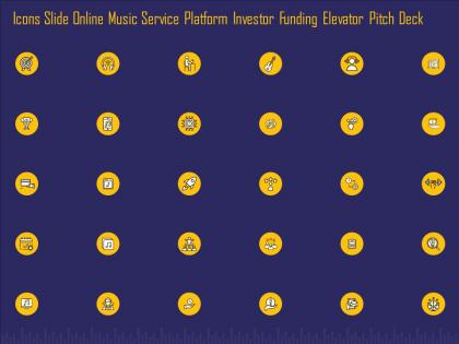 Icons slide online music service platform investor funding elevator pitch deck ppt styles
