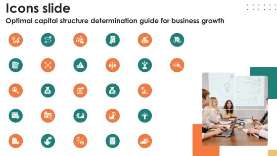 Icons Slide Optimal Capital Structure Determination Guide For Business Growth PPT Sample Fin SS V