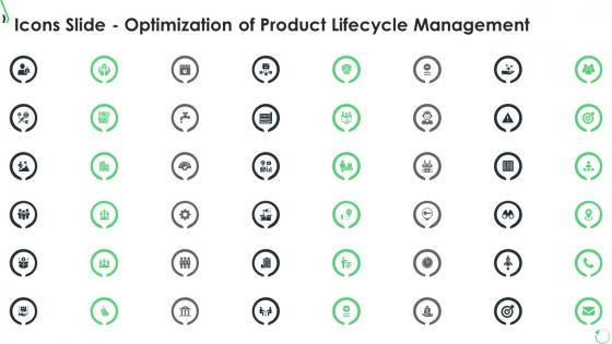 Icons slide optimization of product lifecycle management
