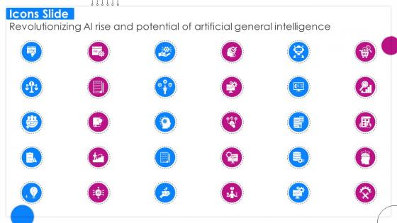 Icons Slide Revolutionizing Ai Rise And Potential Of Artificial General Intelligence Ppt Template