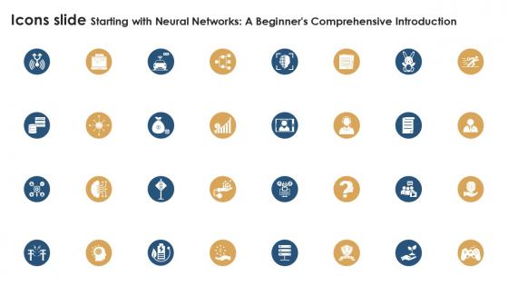 Icons Slide Starting With Neural Networks A Beginners Ppt Slides AI SS V