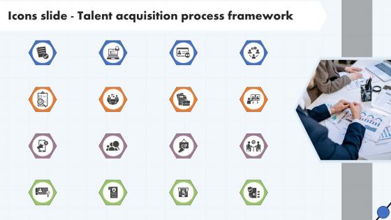 Icons Slide Talent Acquisition Process Framework Ppt Infographics