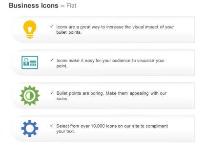Idea bulb identity card process control ppt icons graphics