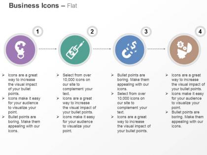Idea generation hook money attract currency idea process flow ppt icons graphics