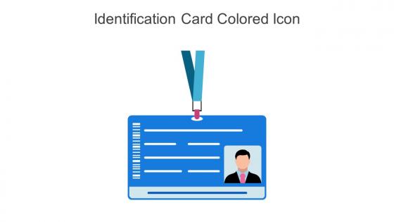 Identification Card Colored Icon In Powerpoint Pptx Png And Editable Eps Format